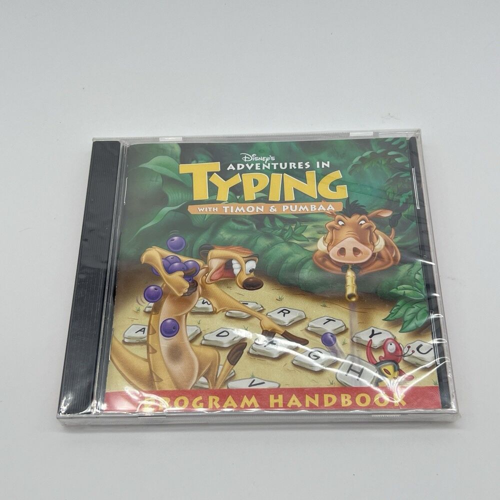 Disney's Adventures in Typing With Timon & Pumbaa PC program CD (Windows 95/Mac)